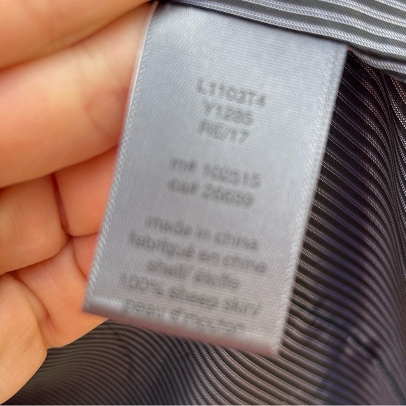 John Varvatos black sheepskin leather jacket, size 56 (XL) - Picture 11 of 11